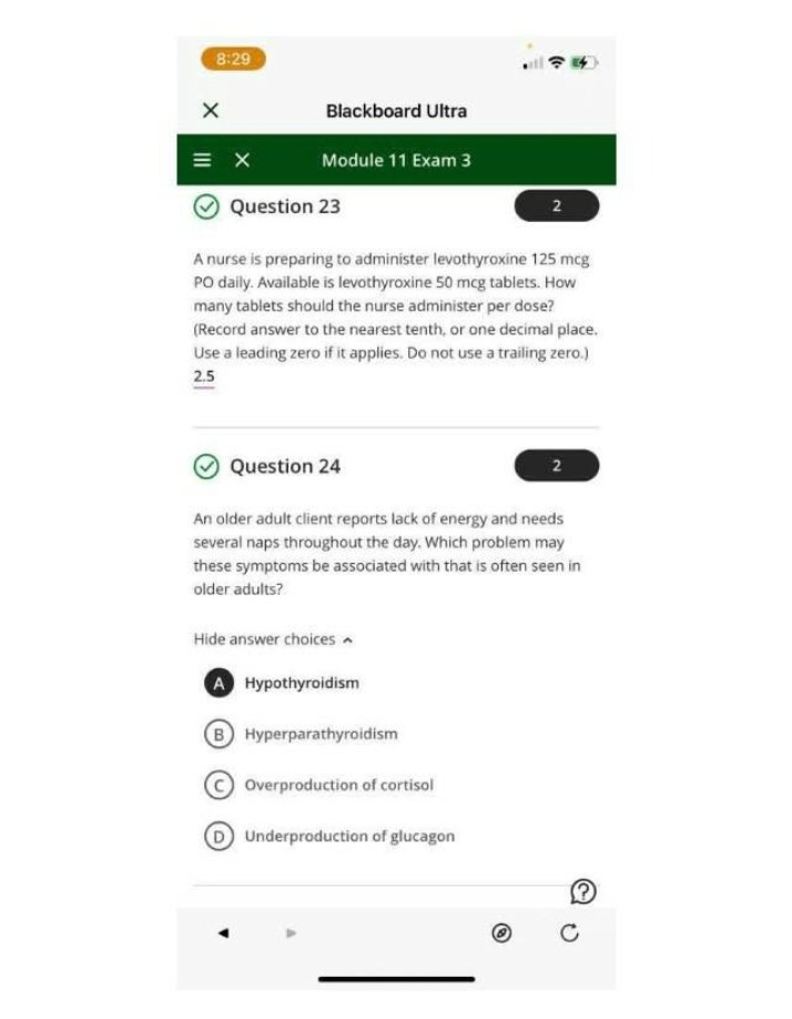 Module 11 Exam 3 Part B