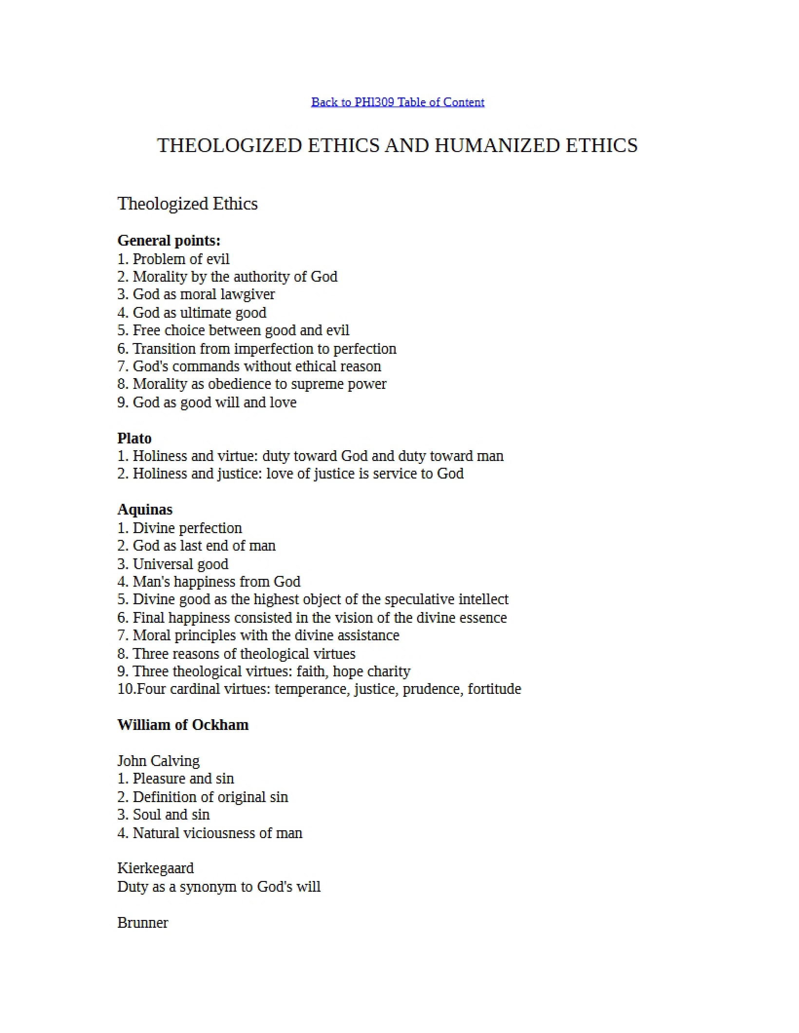 Humanized vs Theologized Ethics