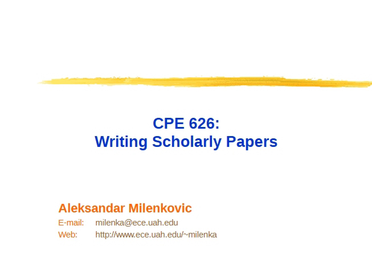 Scholarly Paper Writing Guide