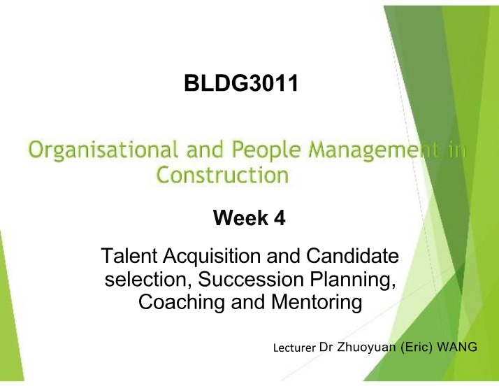 Week 4 Lecture Presentation
