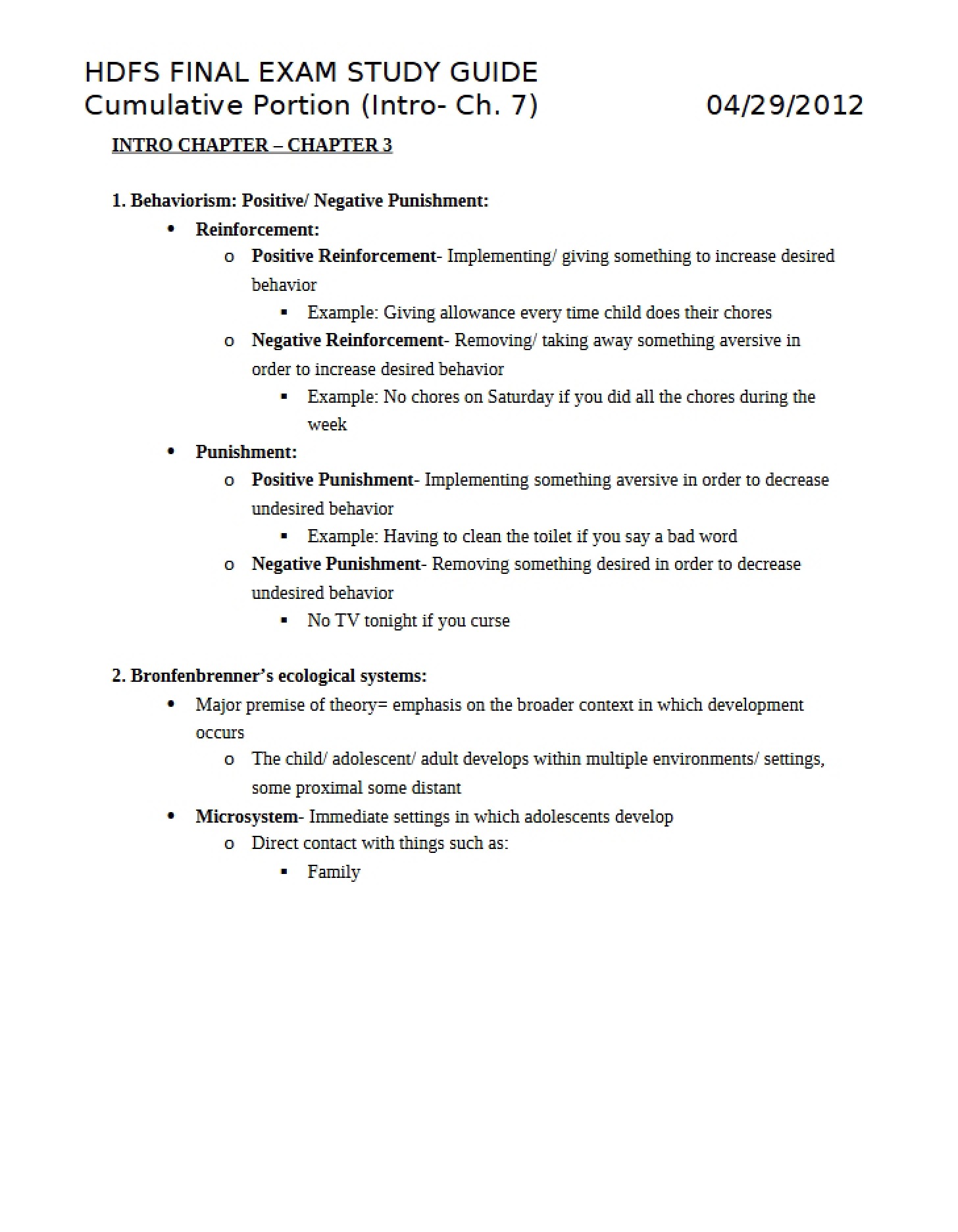 Final Assessment