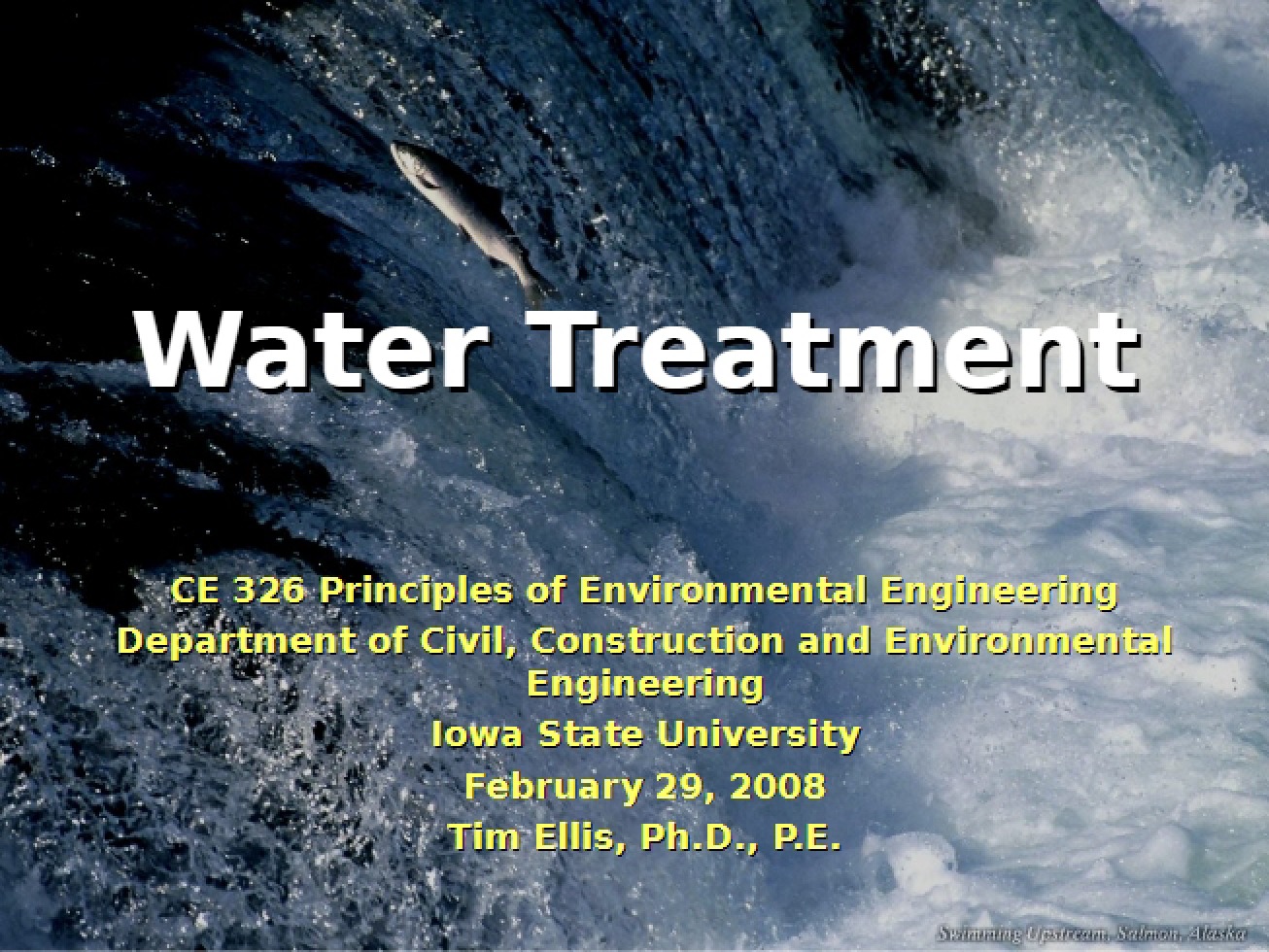 Process of Treating Water for Consumption