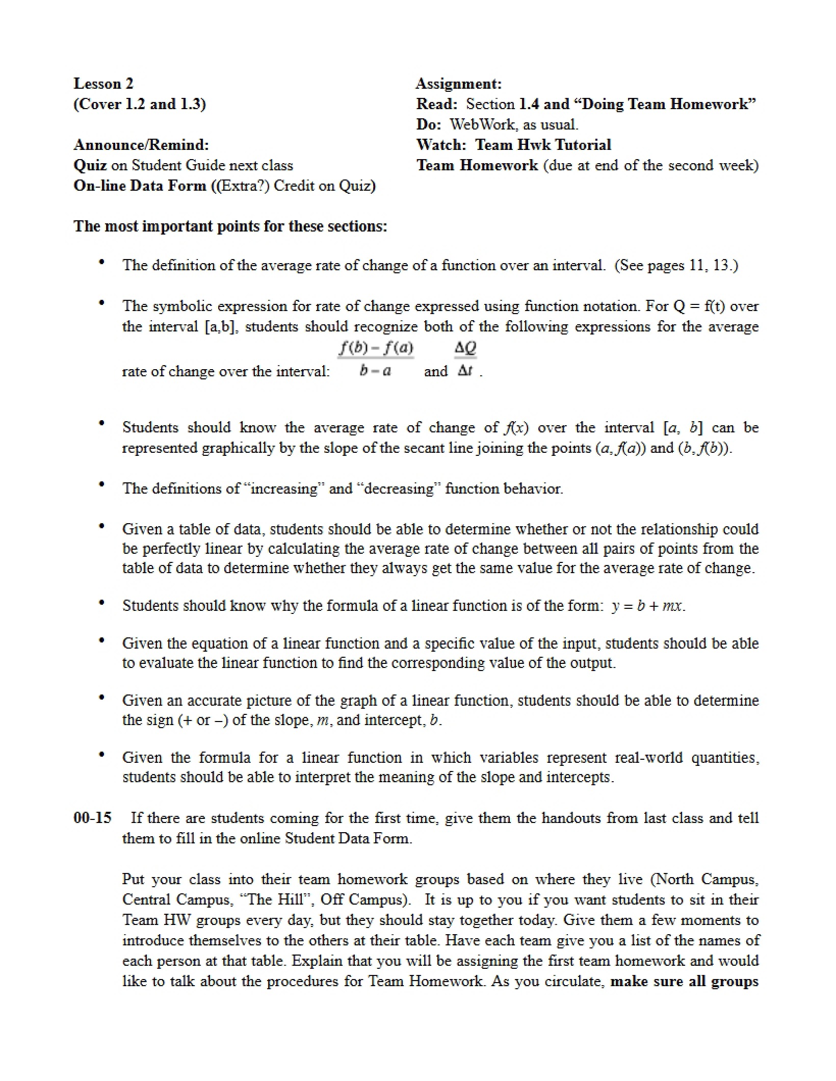 Study Guide for Math 105
