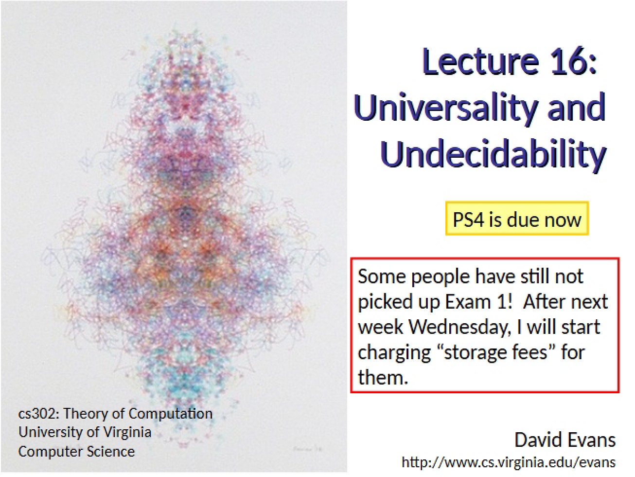 Undecidability and Universality