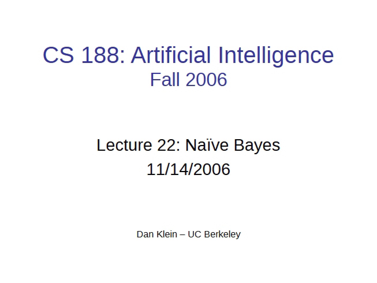 Naive Bayes Classifiers