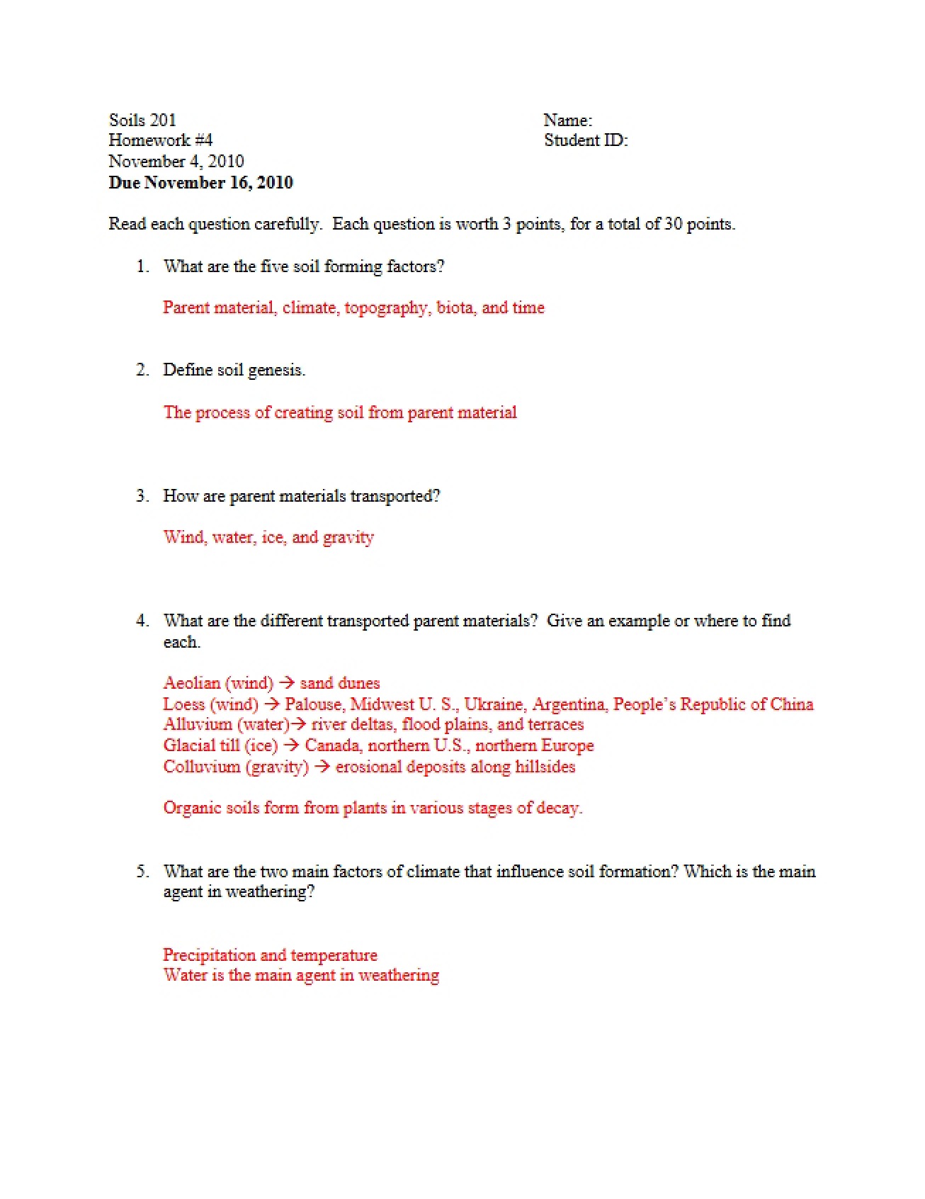 Notes for Studying
