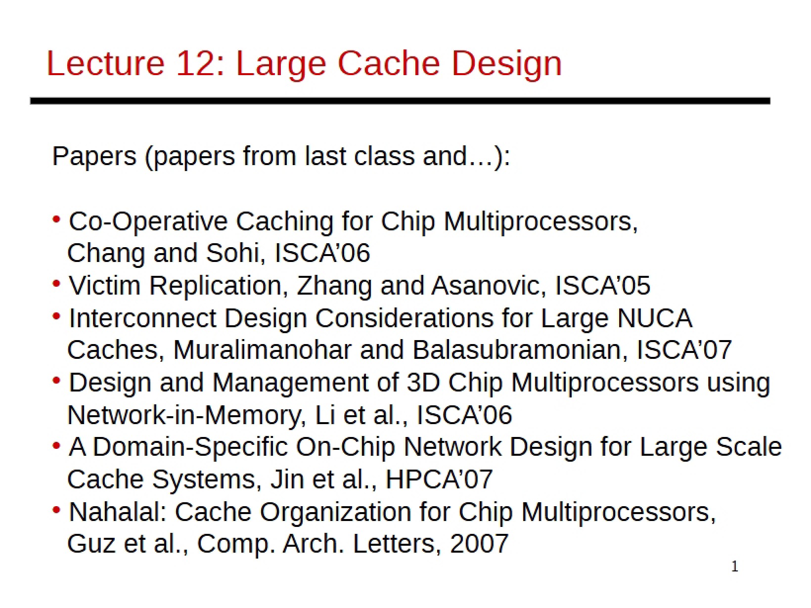 Advanced Computer Architecture Notes