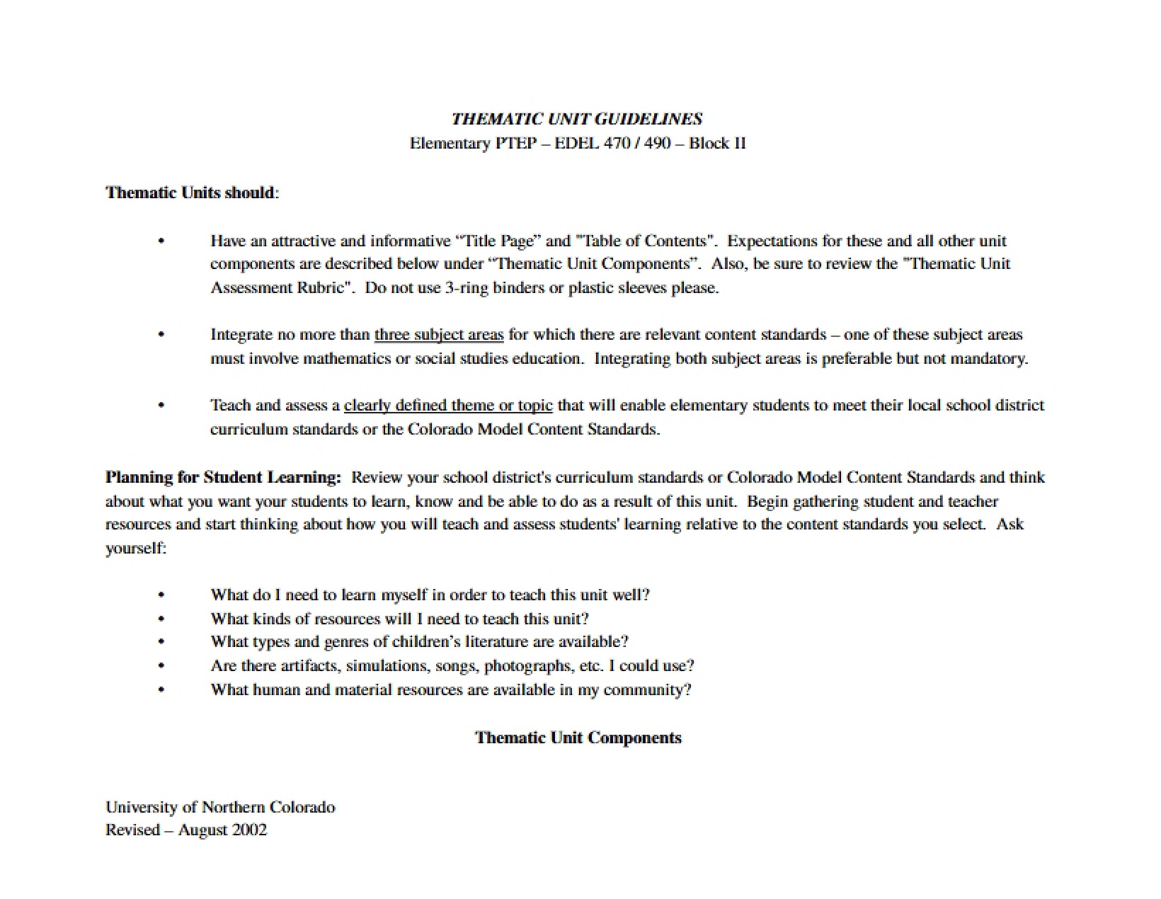 Elementary PTEP Internship