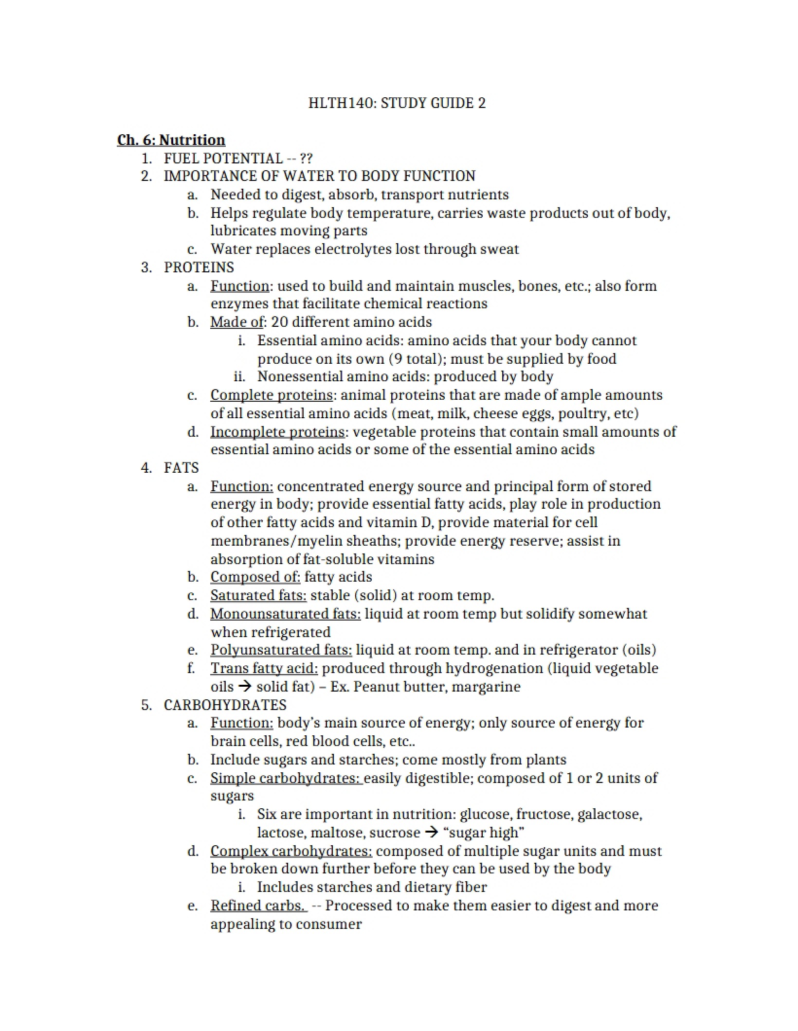 Second Exam Preparation Guide