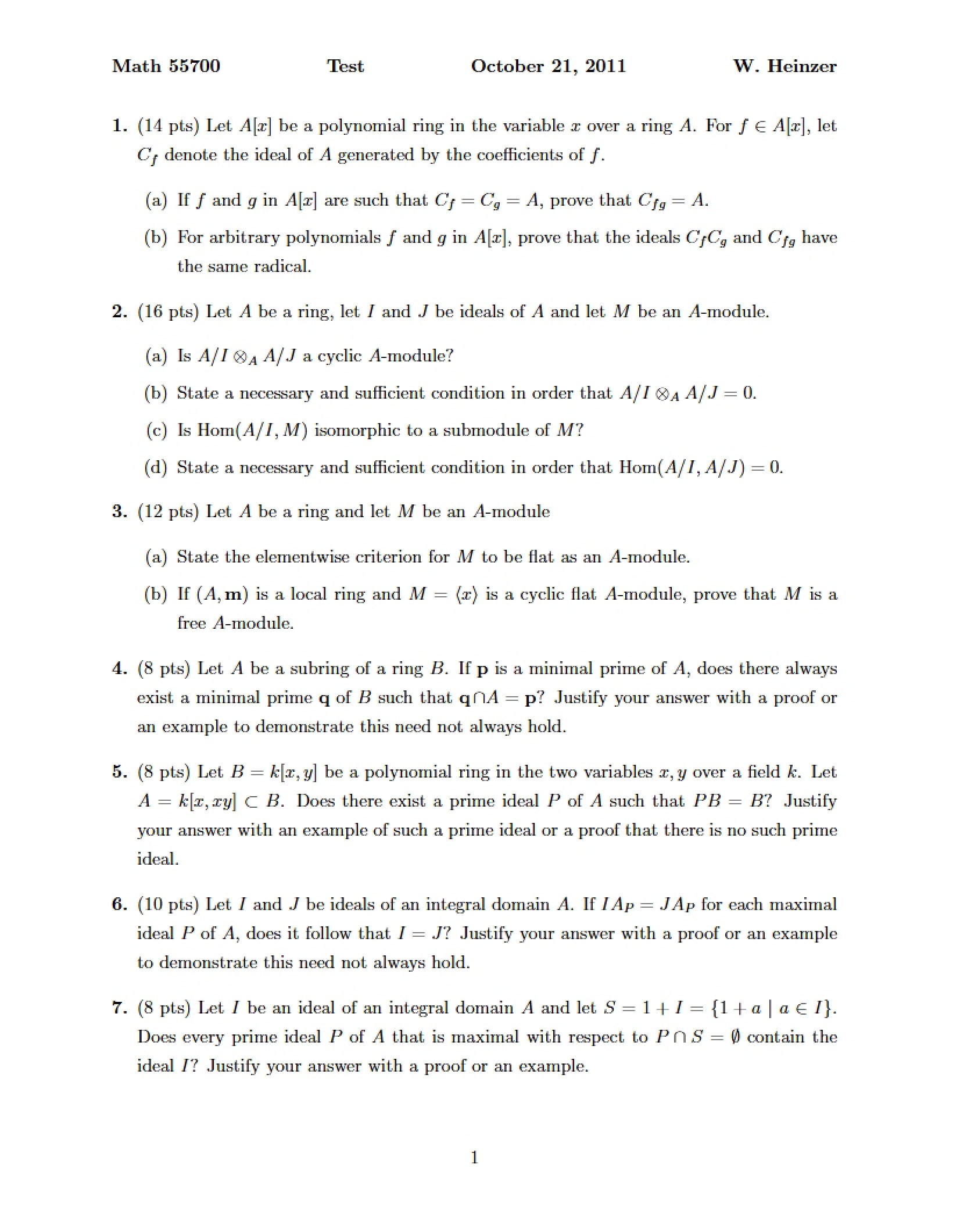Abstract Algebra Study Notes