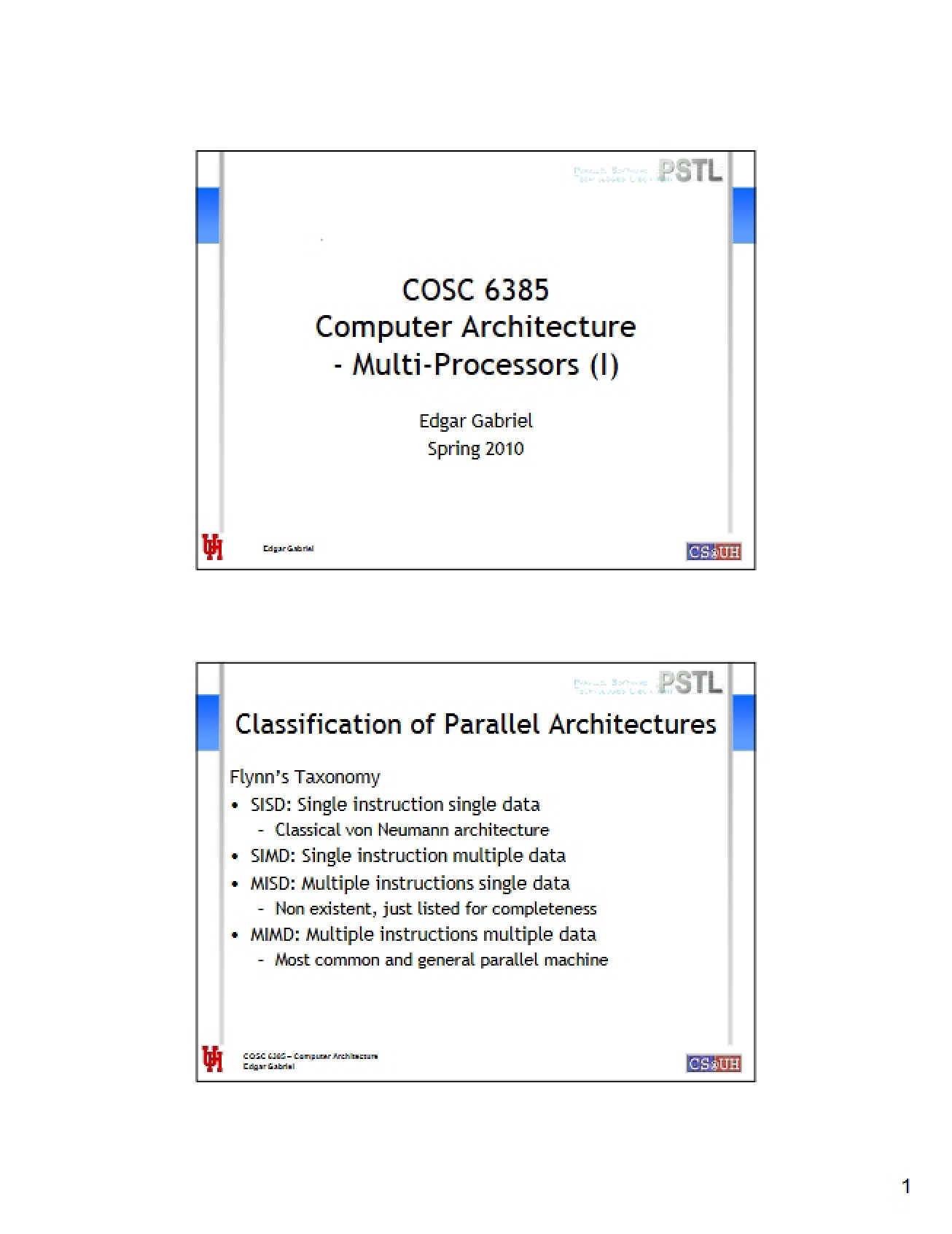 Multi-Processors Part I