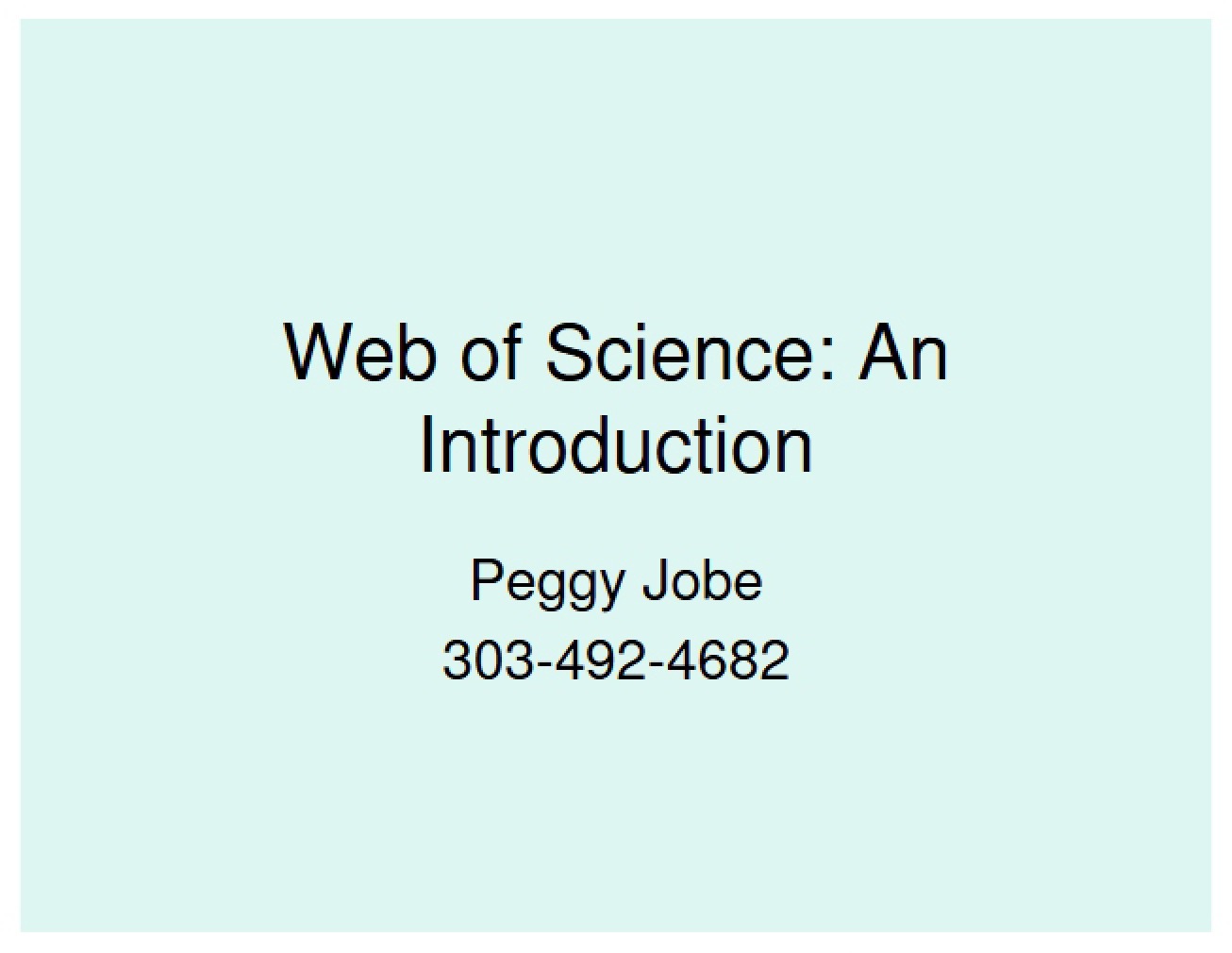 Web of Science