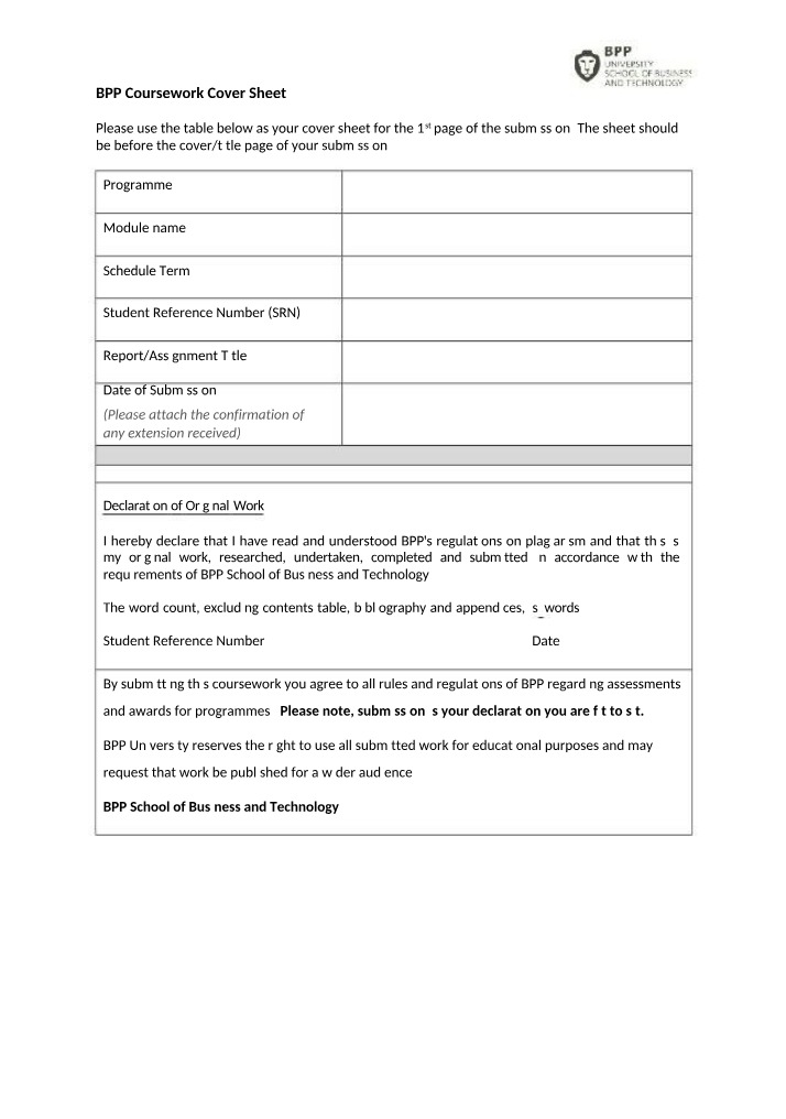 Zara Internal and External Environment Analysis - BPP