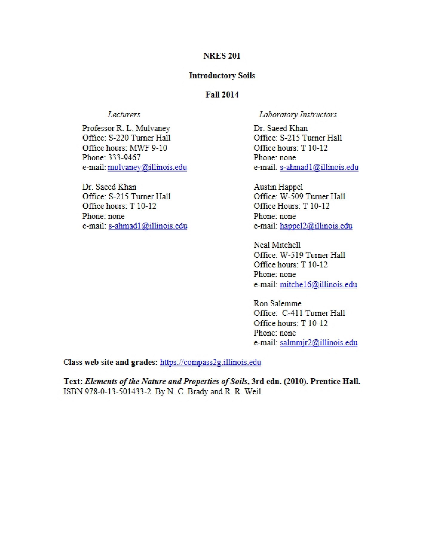 Fall 2014 Syllabus