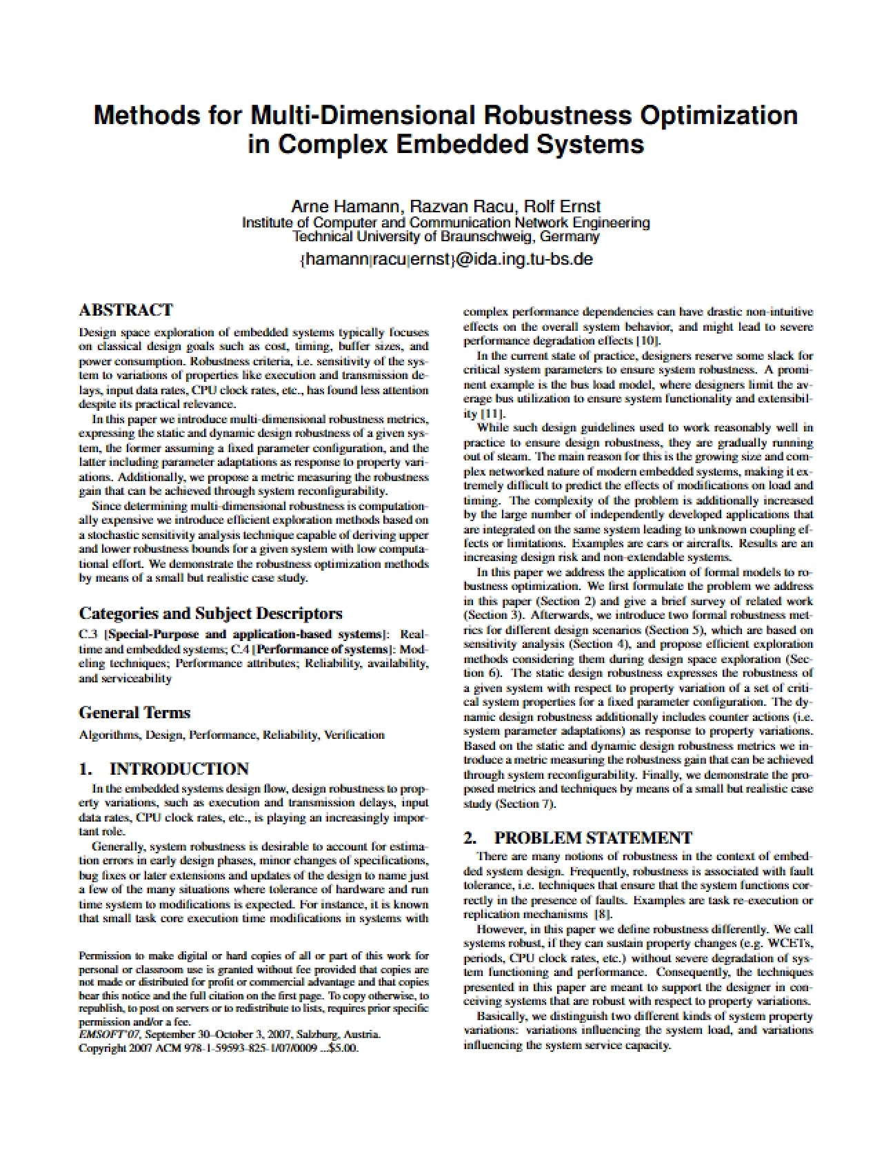 Multi-Dimensional Robustness Optimization Methods