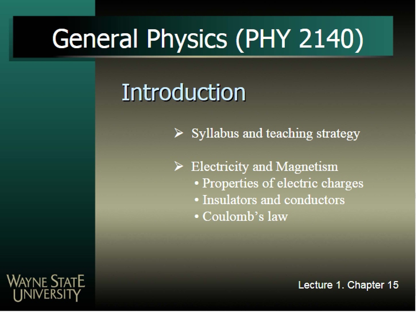 Official Syllabus