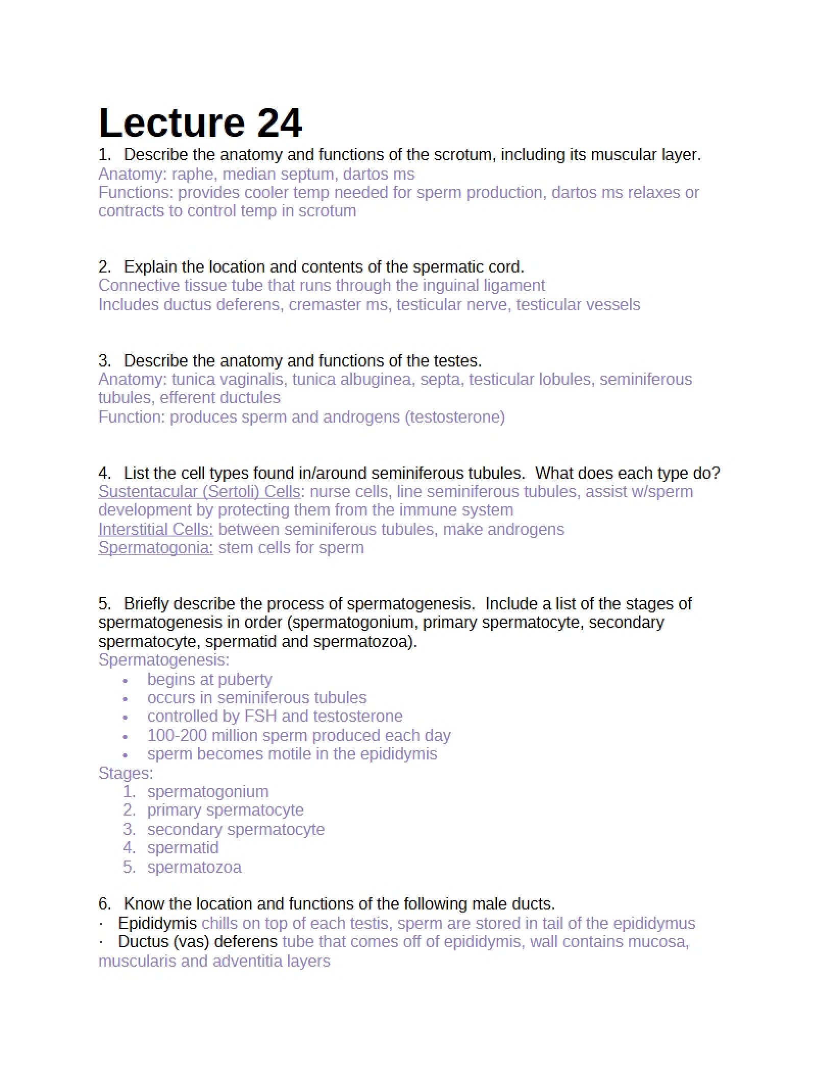 Lecture 24 Notes