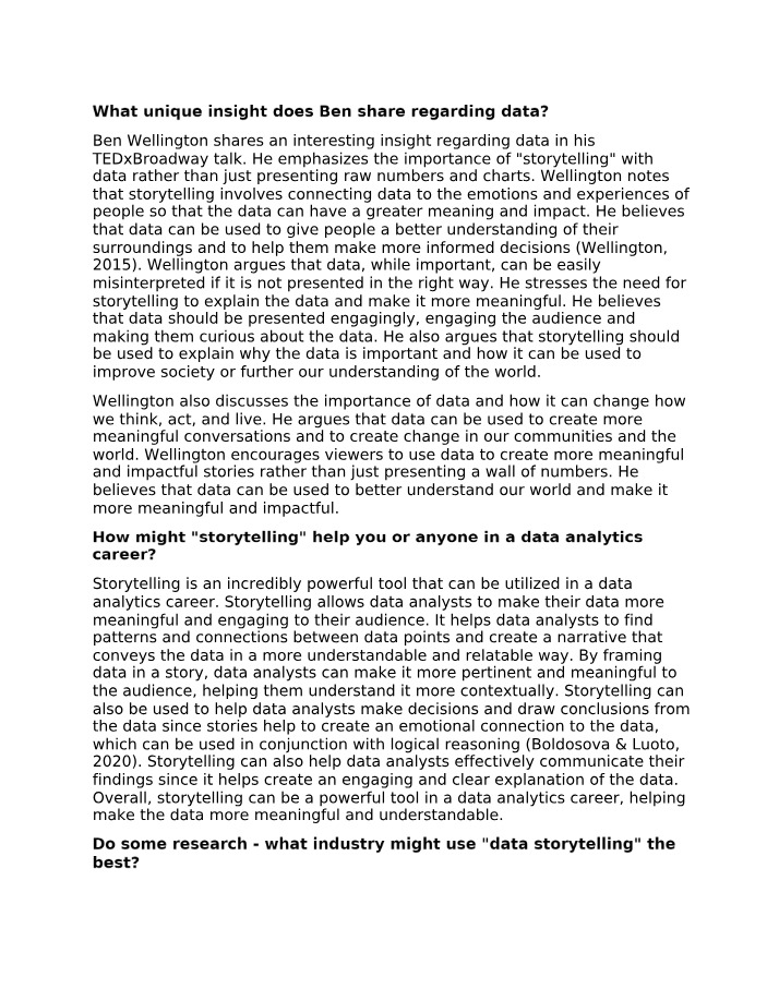 Data Storytelling - Ben Wellington's Insights