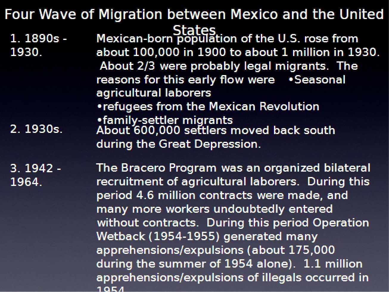 Migration Patterns Between the US and Mexico