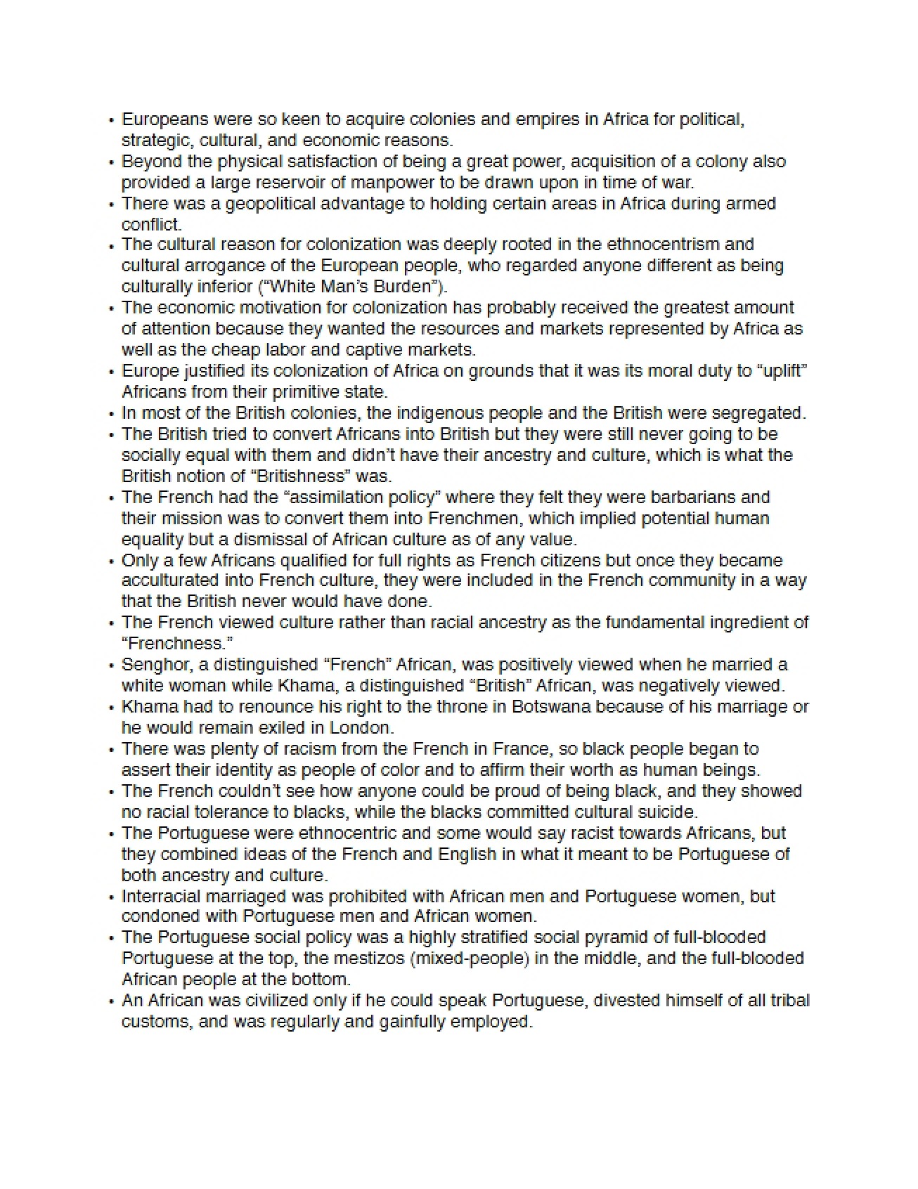 Notes (Africa IV)