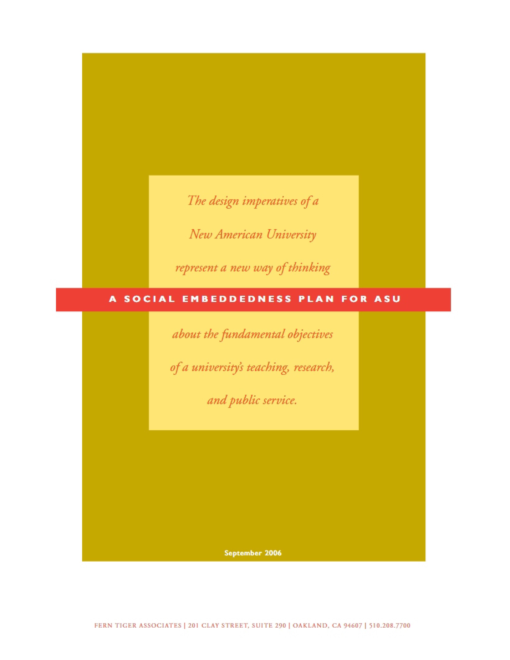 Plan for Social Embeddedness