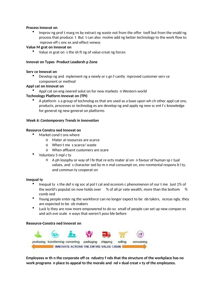 Contemporary Trends in Innovation - Week 6