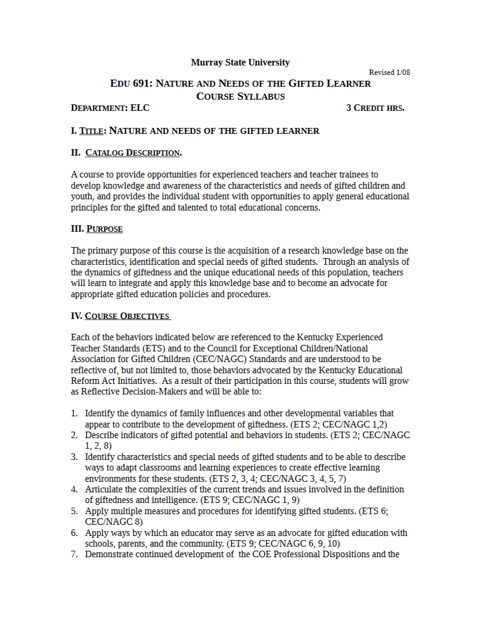 Syllabus