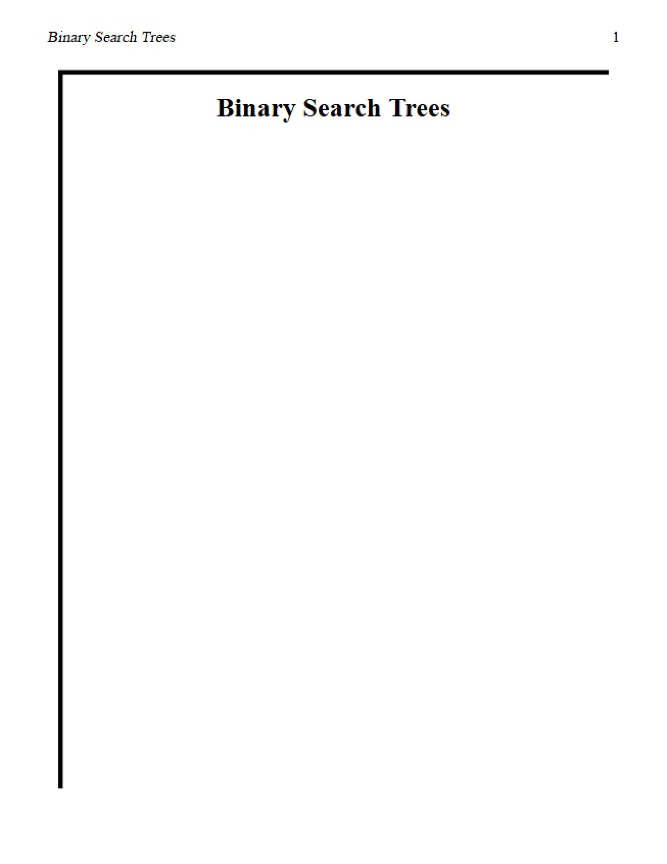 Trees Binary Search