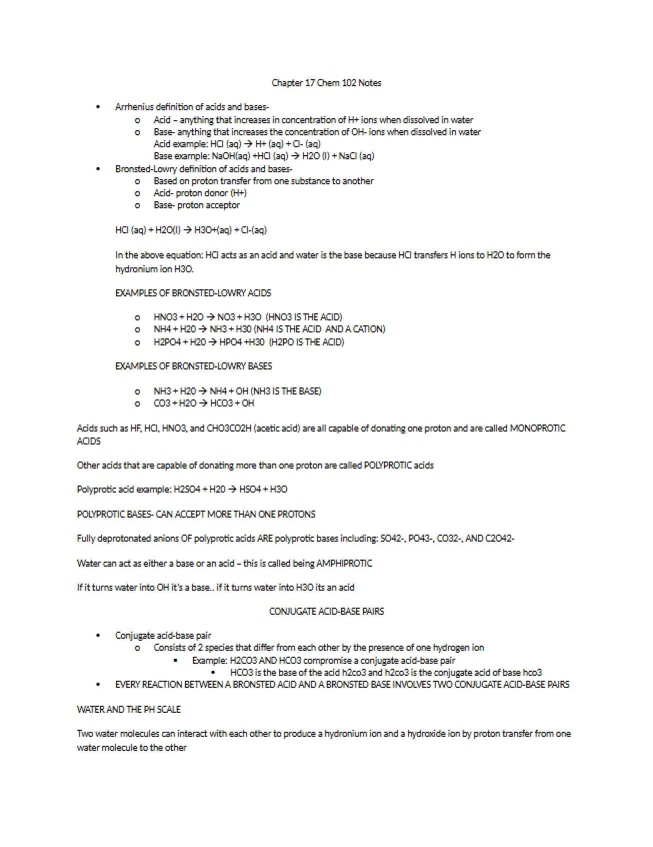 Notes on the Seventeenth Chapter for the Fourth Test