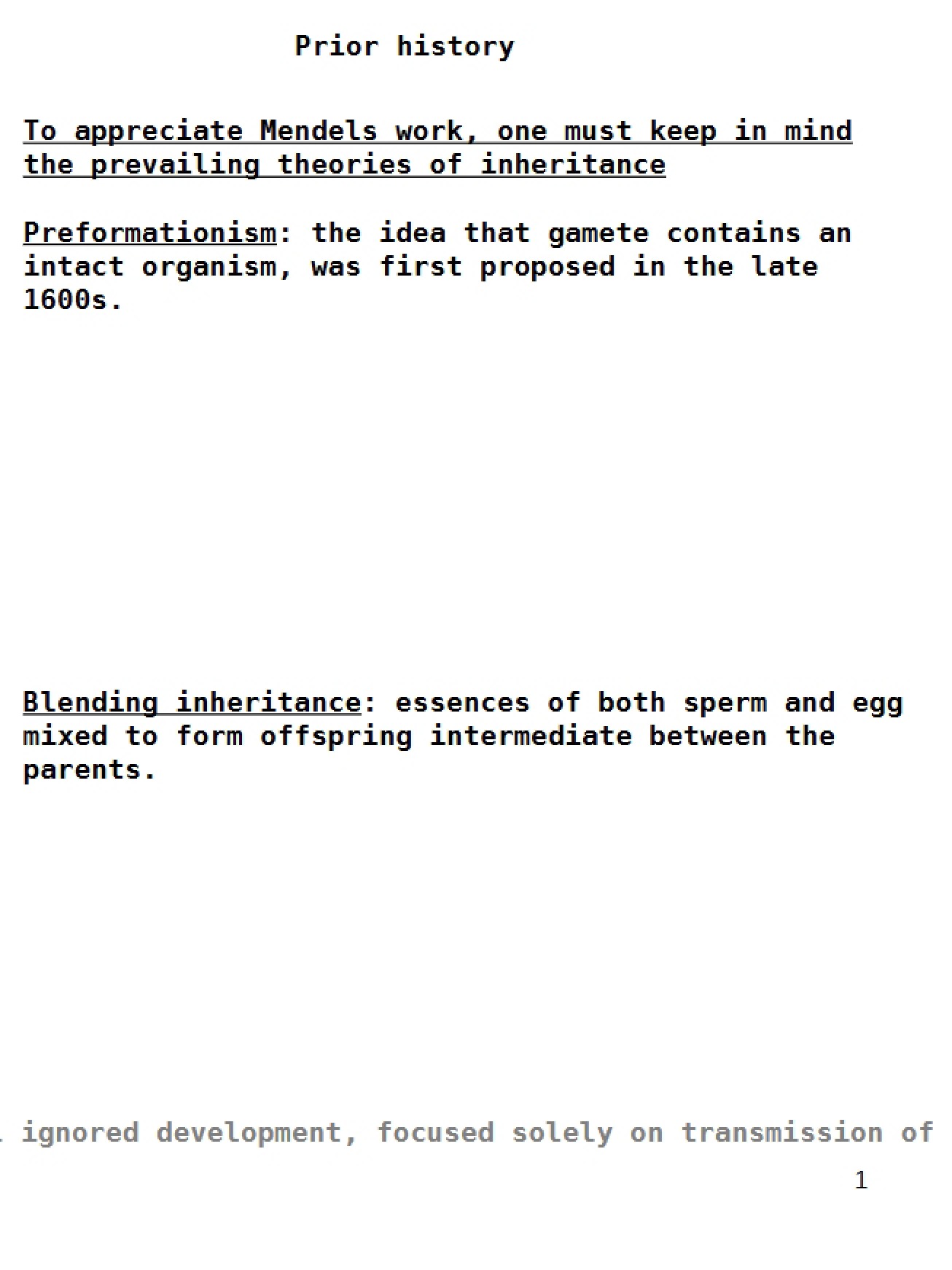 Heredity and Darwin