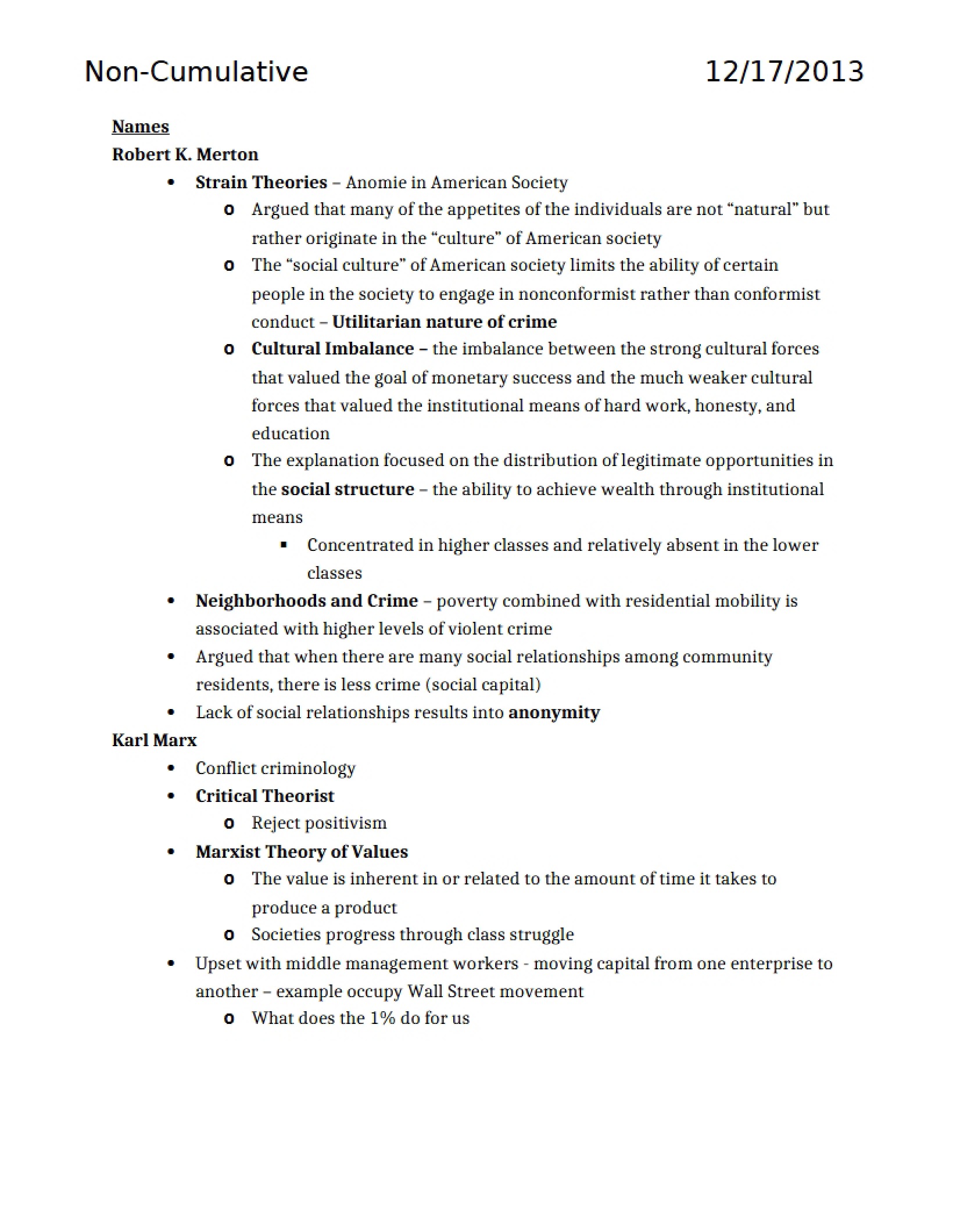 Theoretical Frameworks regarding Social Strain