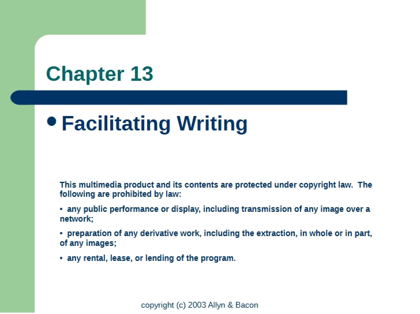 Writing Facilitation