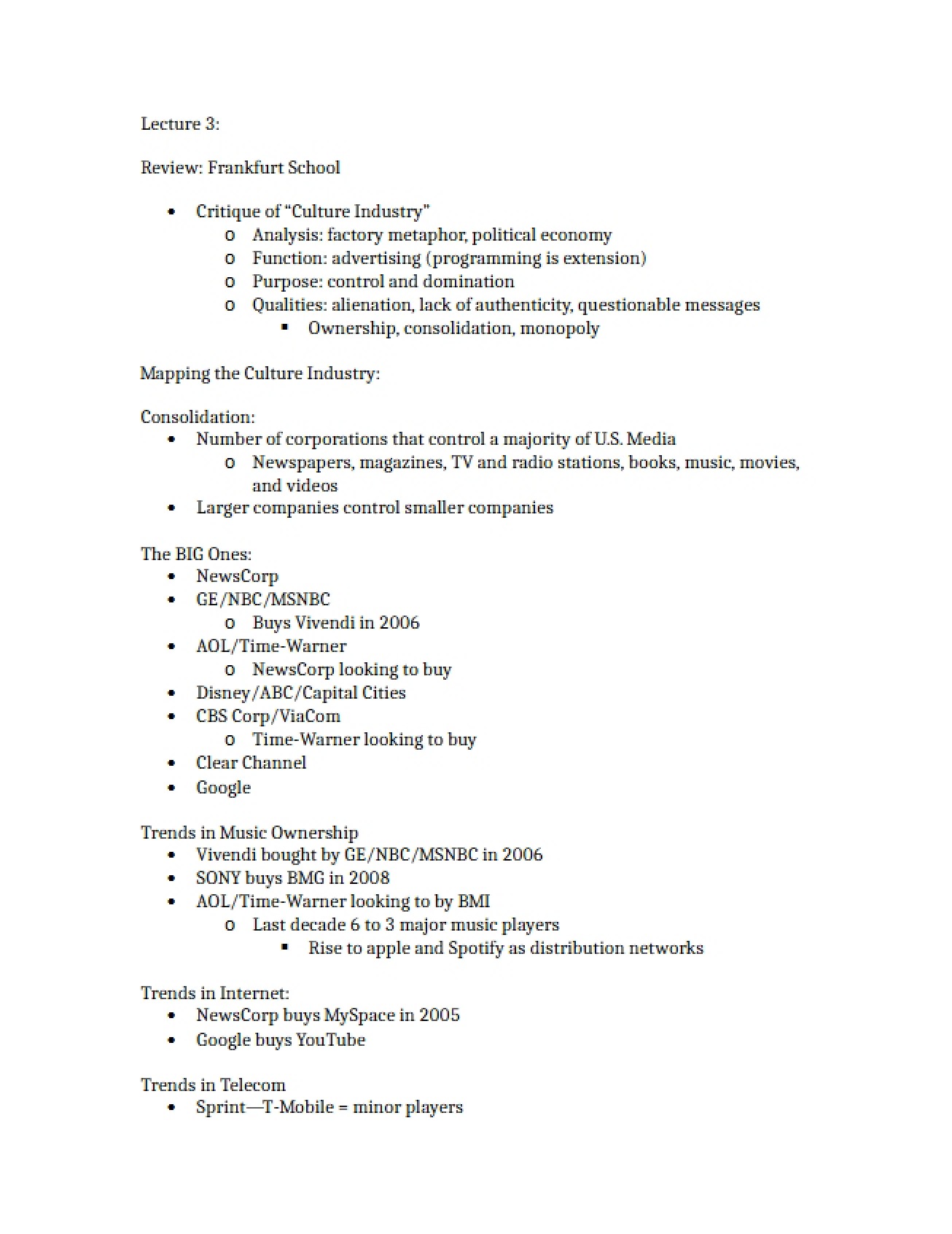 Third Lecture