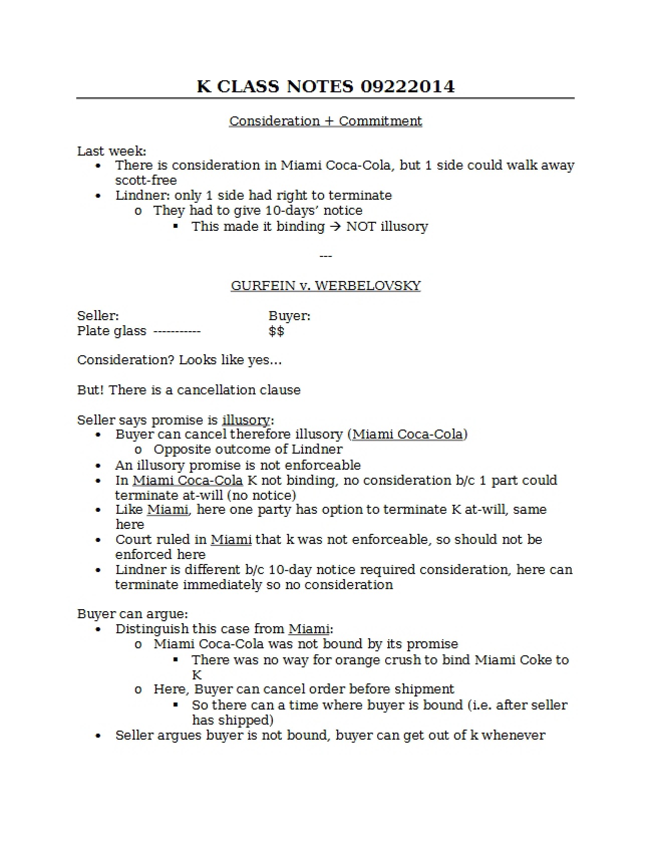 Concept of Consideration