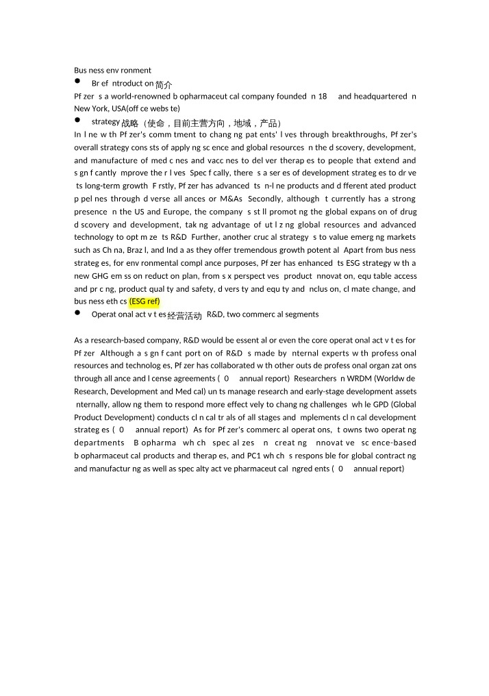 Pfizer's Business Strategies for Global Expansion and Growth
