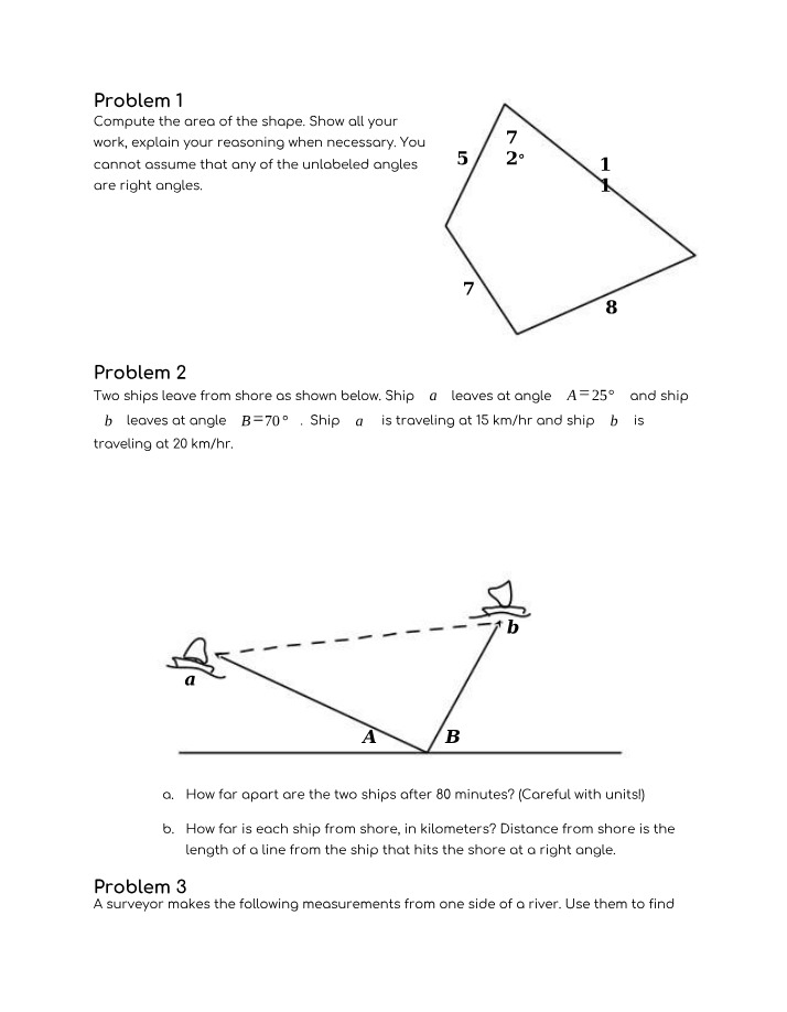 MATH141 - Precalculus I Document 1