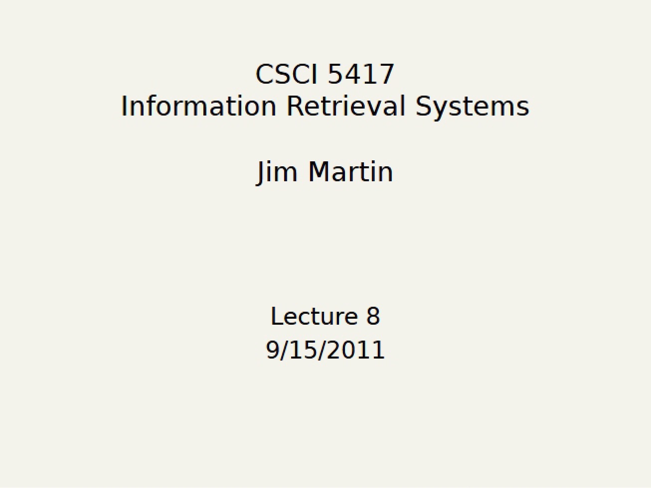 Look at the Eighth Lecture