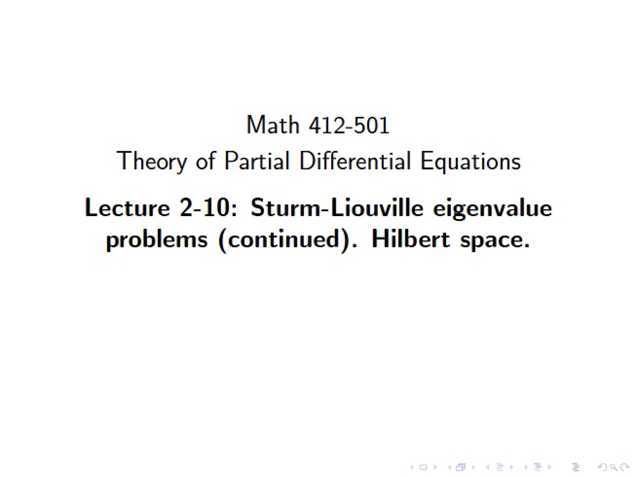 Lecture Two, Part Ten (Web Version)