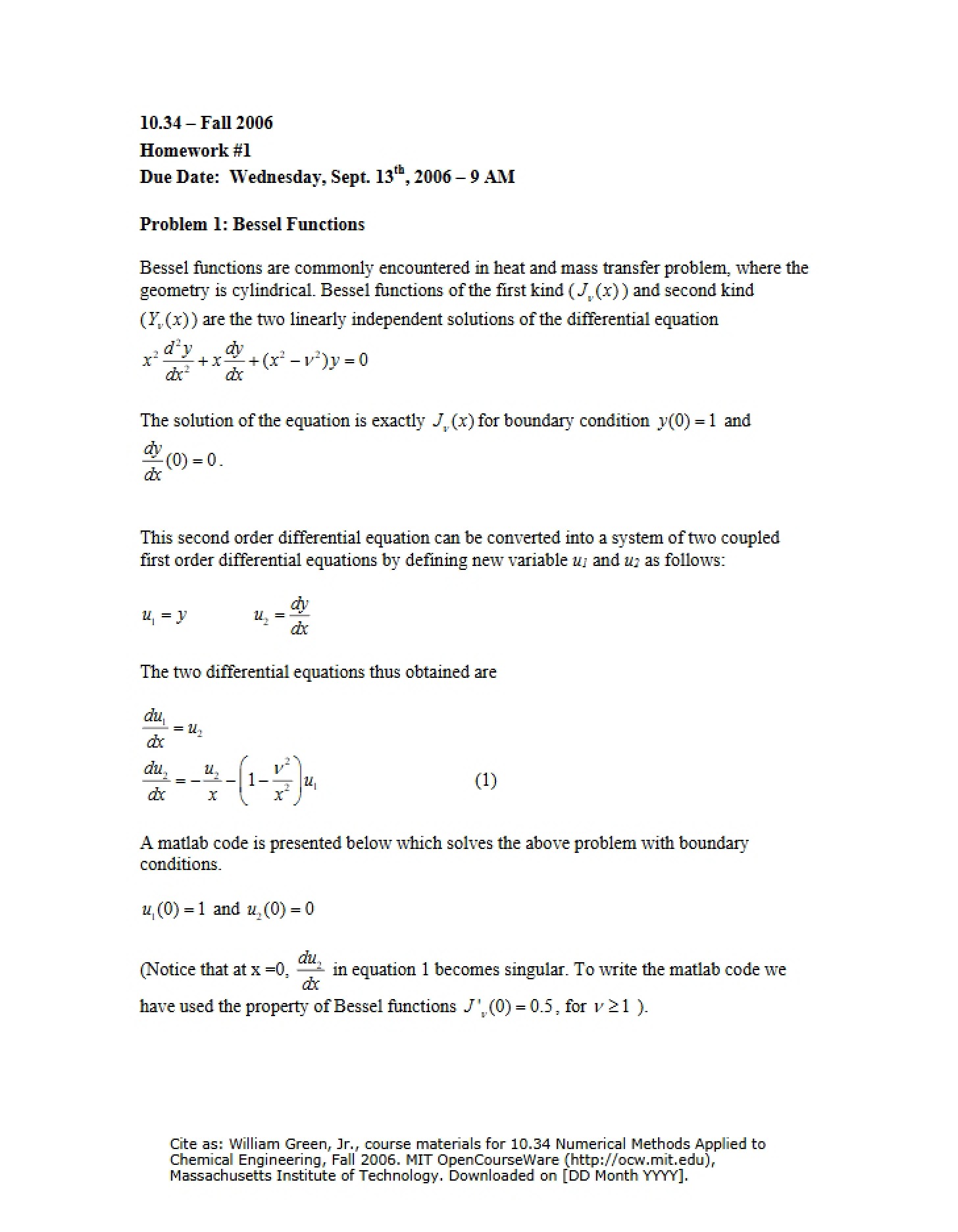 Functions of Bessel