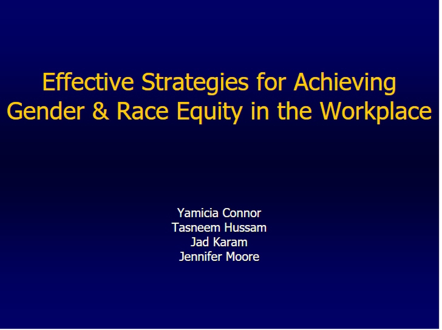Gender Achievement Strategies