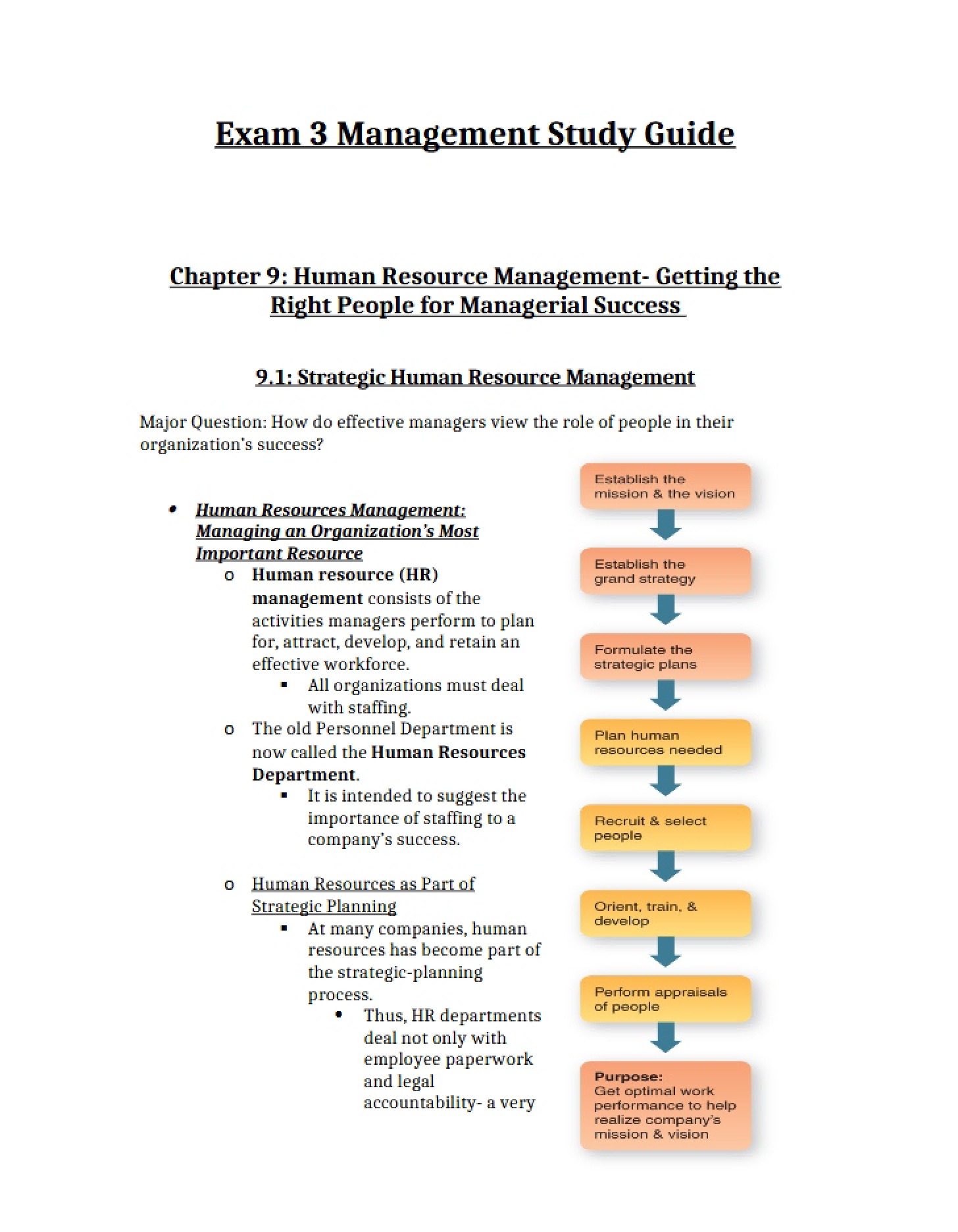Human Resource Management (Chapter 9)