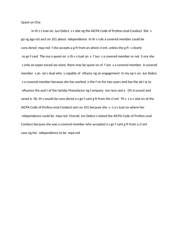 Three Problems for Essay