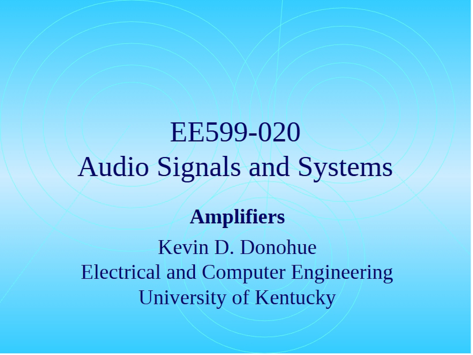 Amplifier Circuits