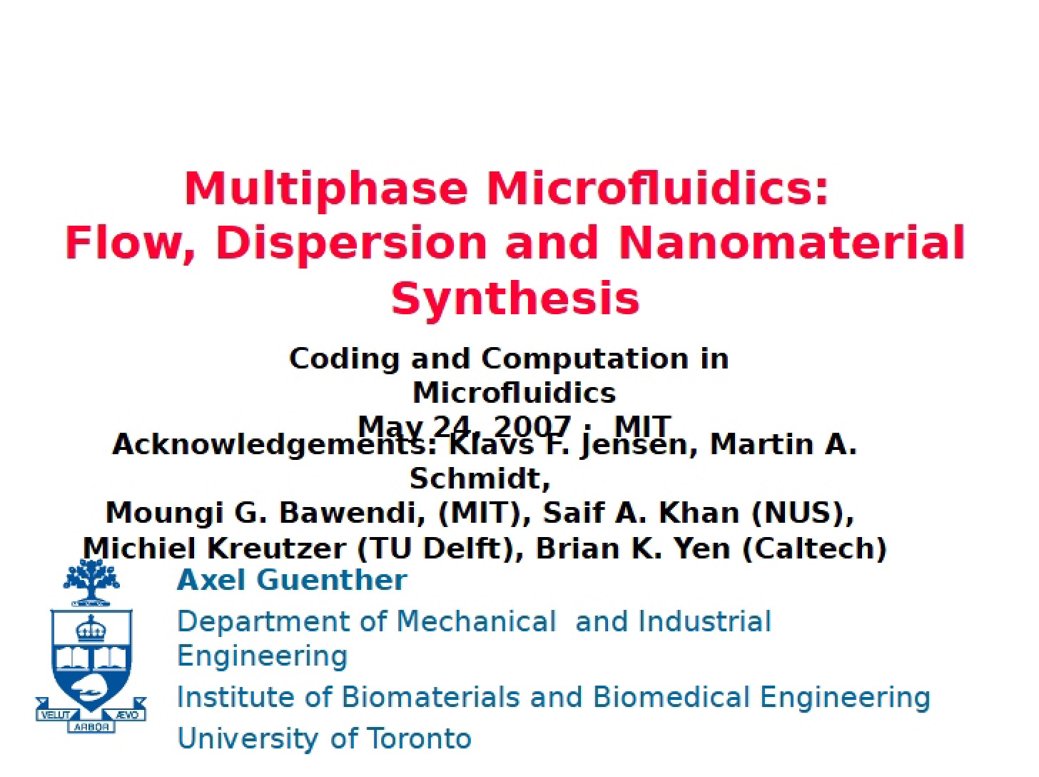 Nanomaterial Synthesis, Dispersion, and Flow