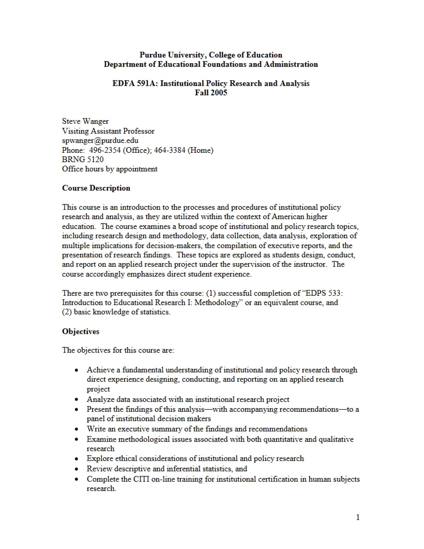 Syllabus - EDFA 59100