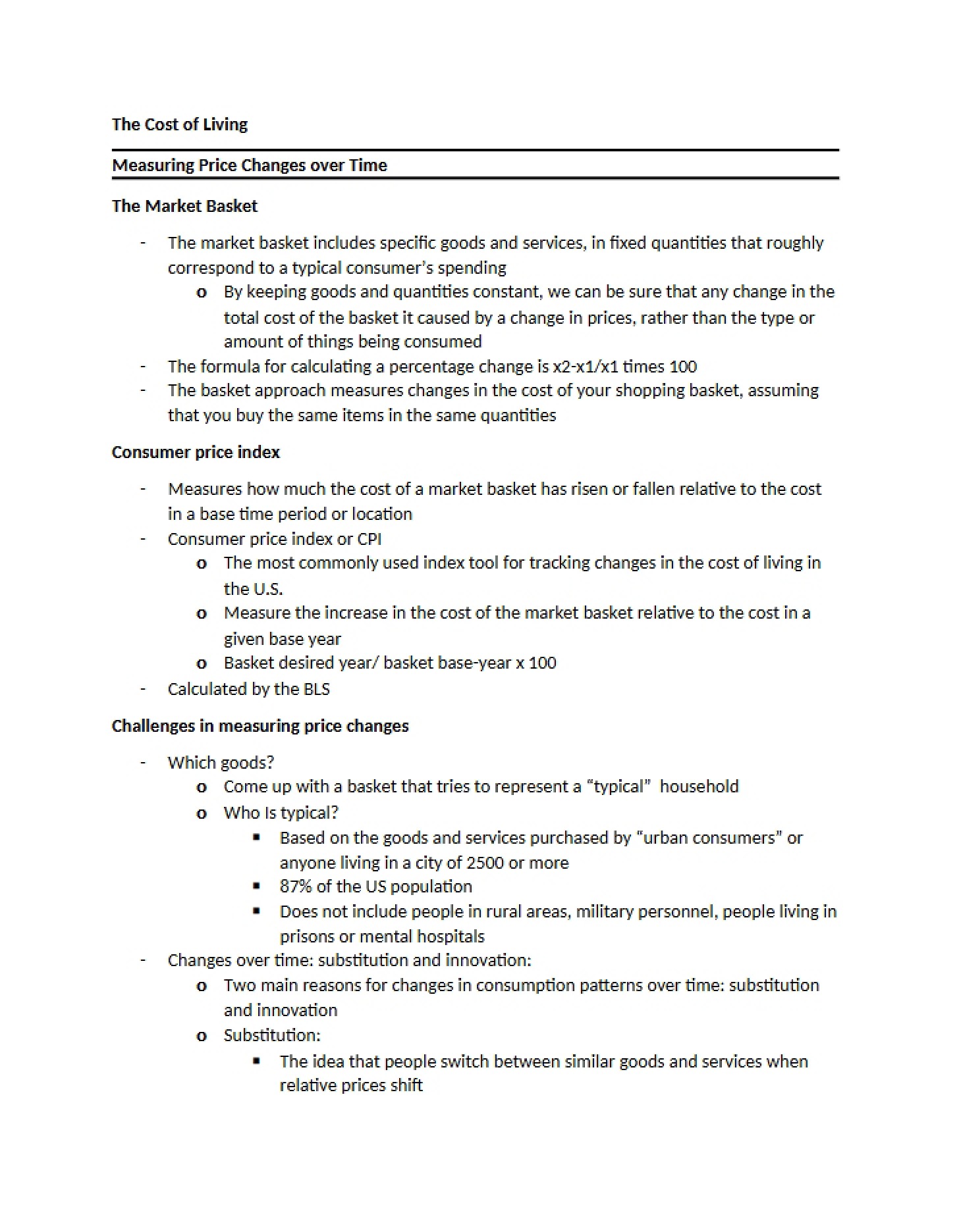 Time-Based Price Change Measurement