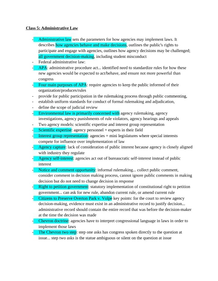 Week 3 Monday Notes - Law 201