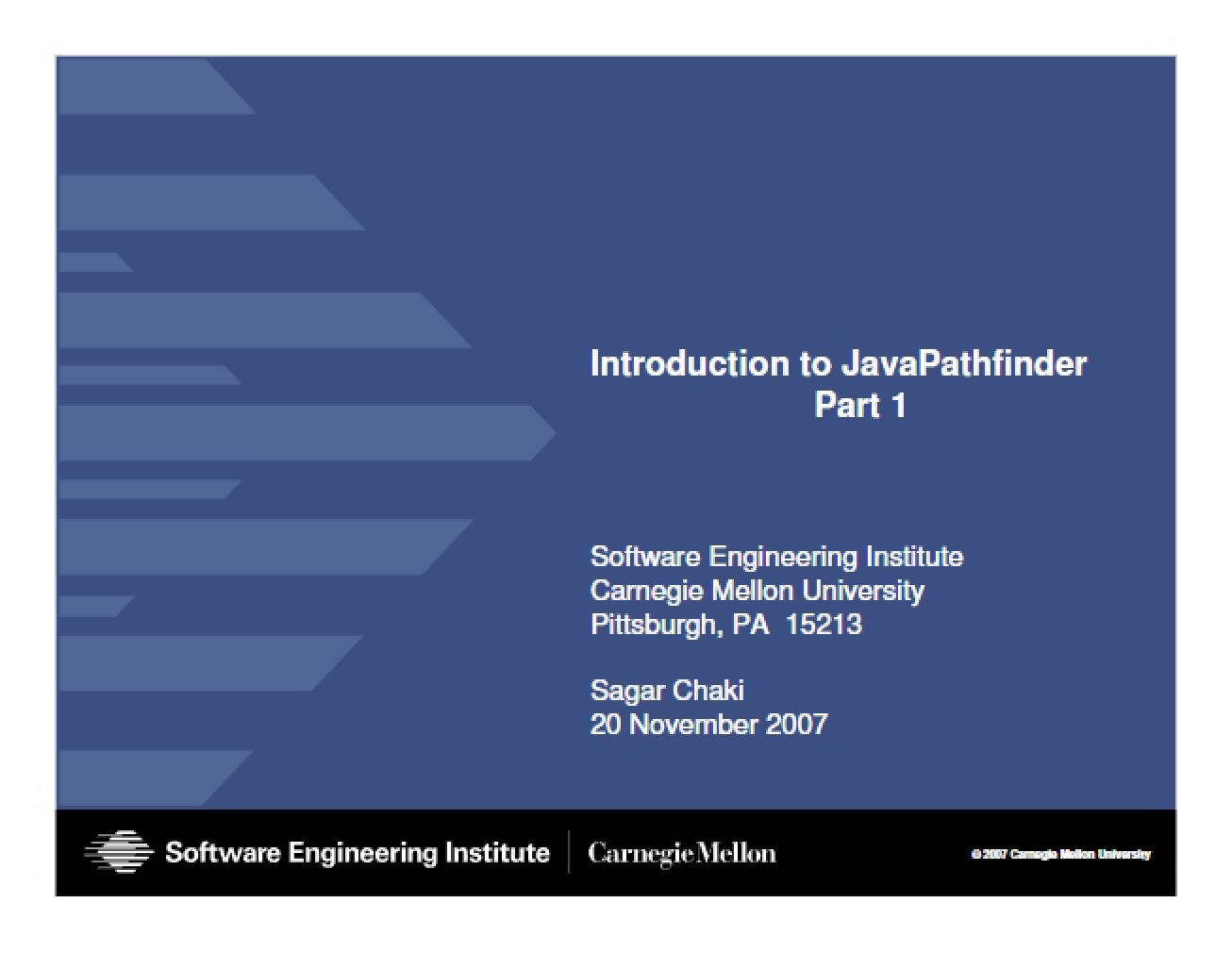 JavaPathfinder Basics