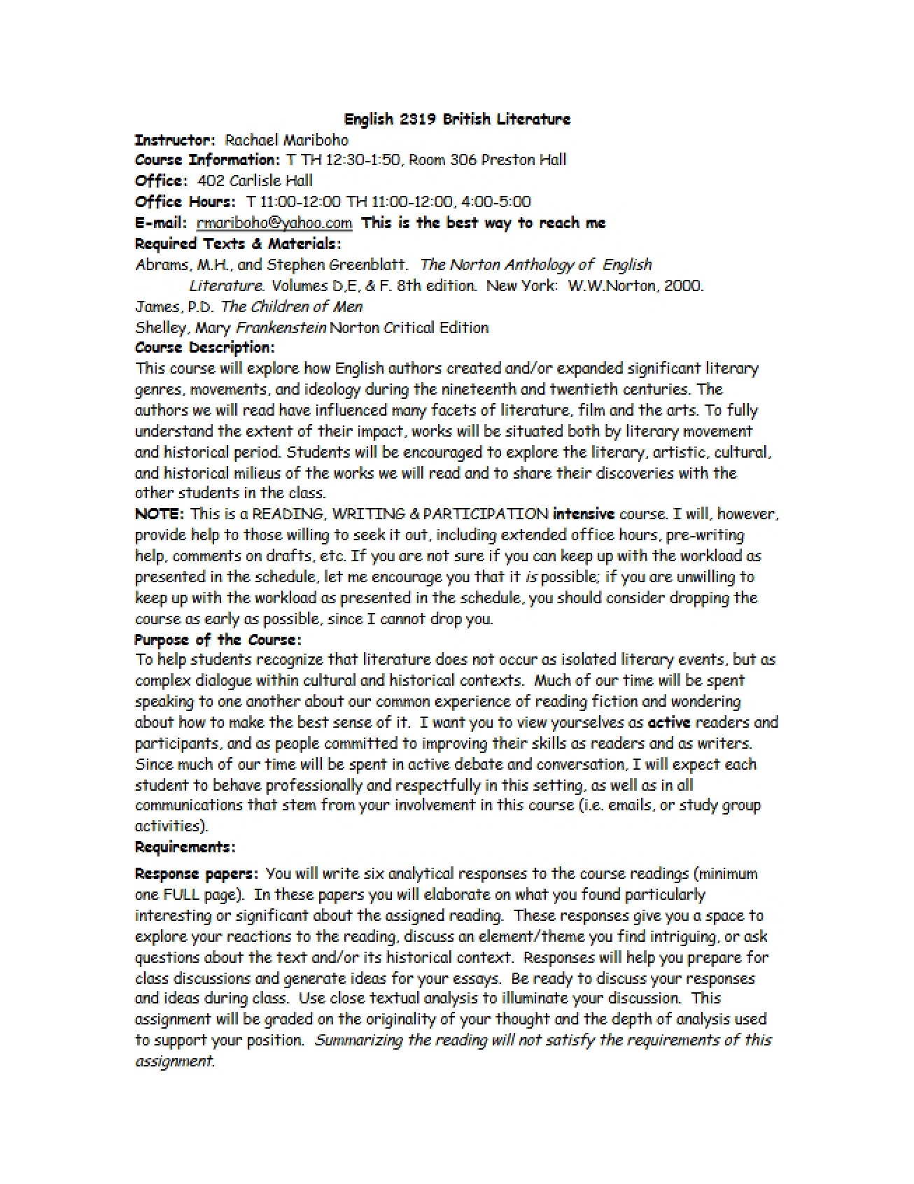 Syllabus Paper