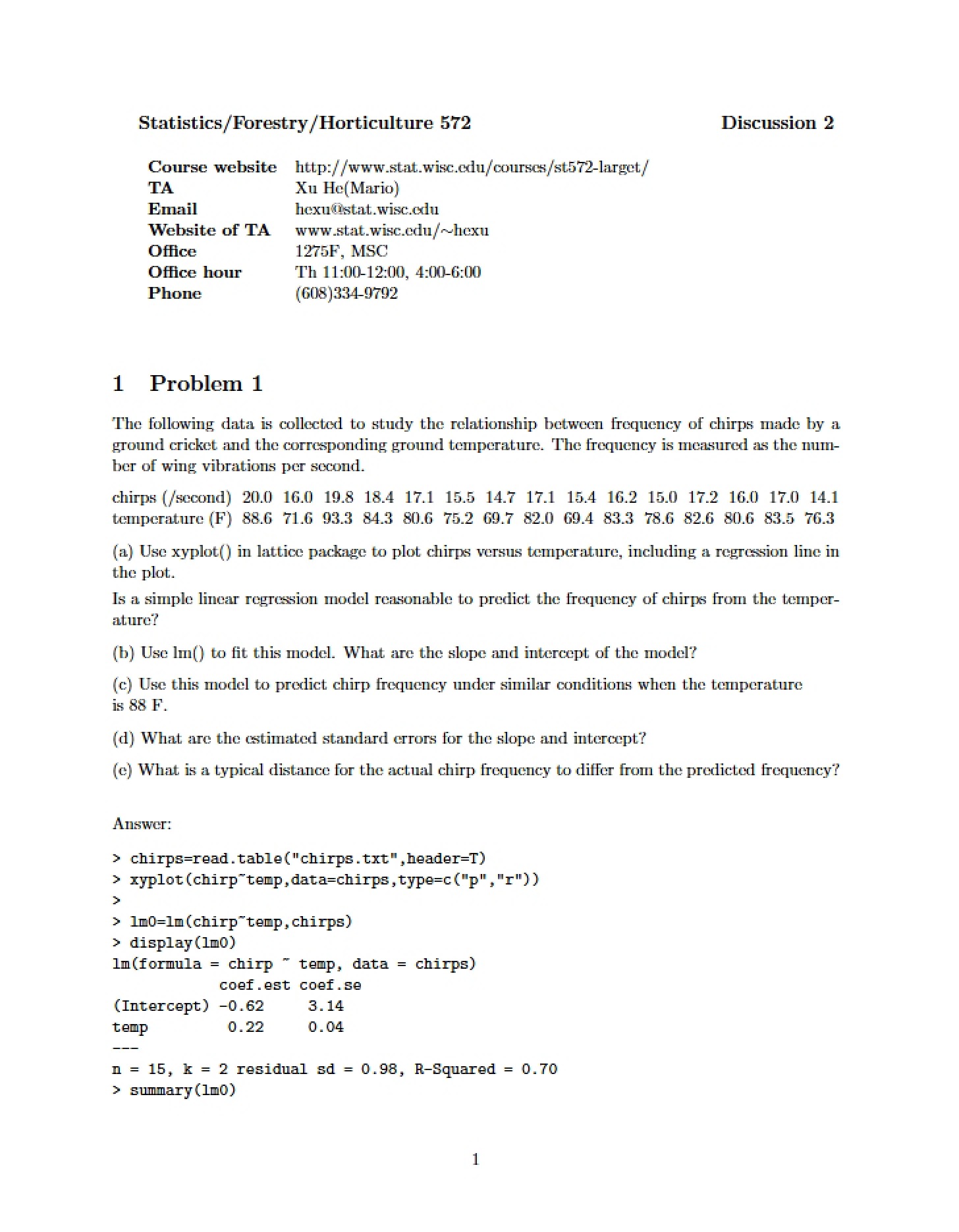Discussion 2 Forestry-Horticulture Statistics 572